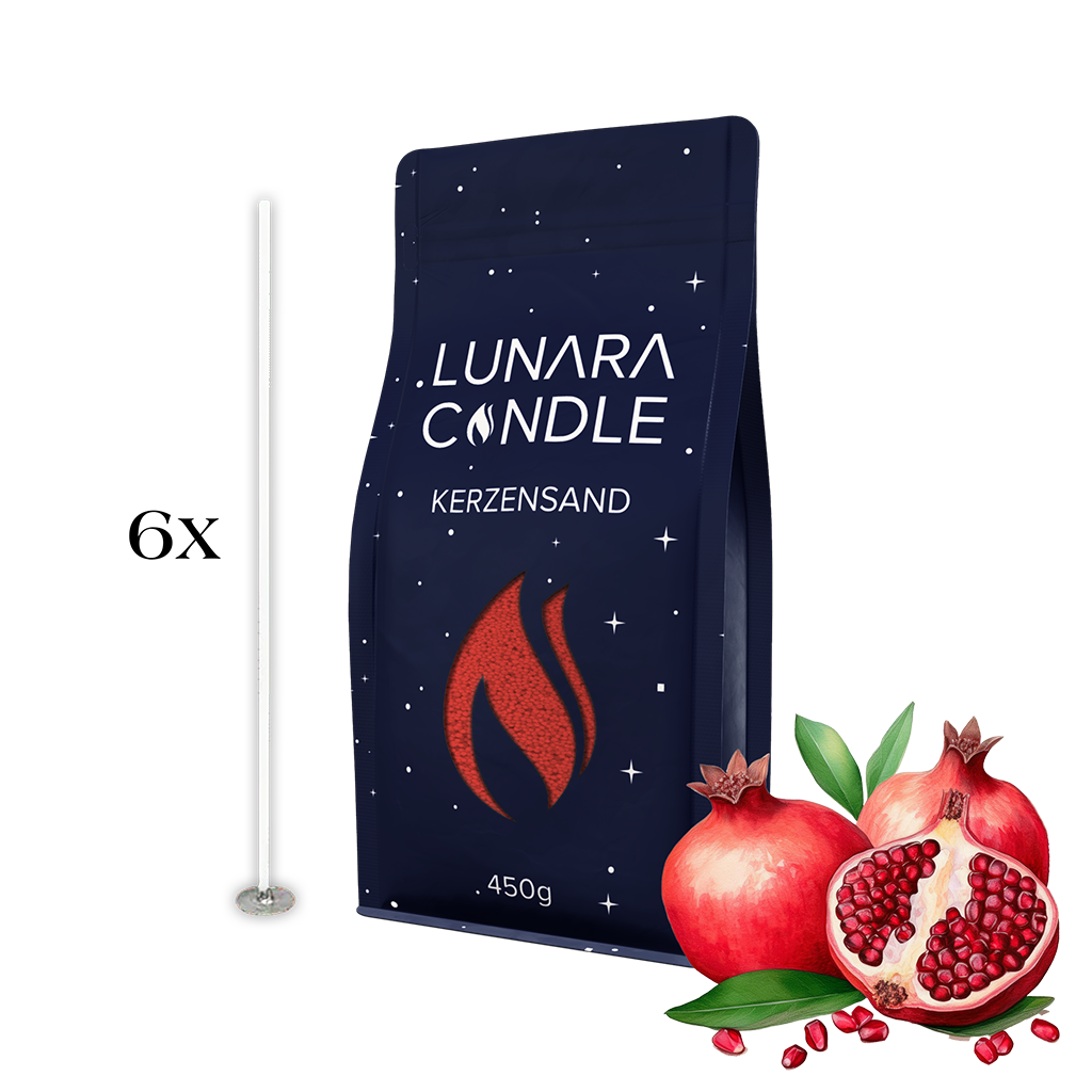 Kerzensand - Granatapfel - Lunara Candle