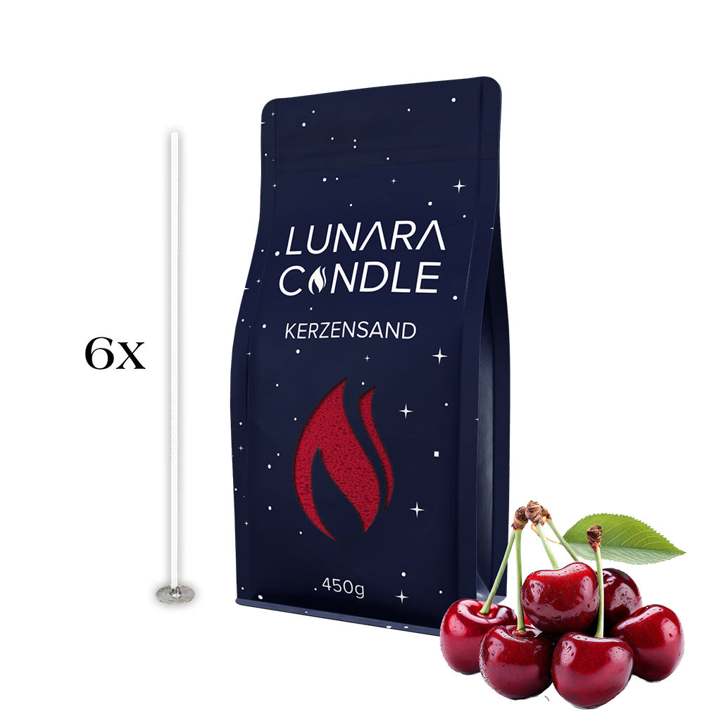 Kerzensand - Kirsche - Lunara Candle
