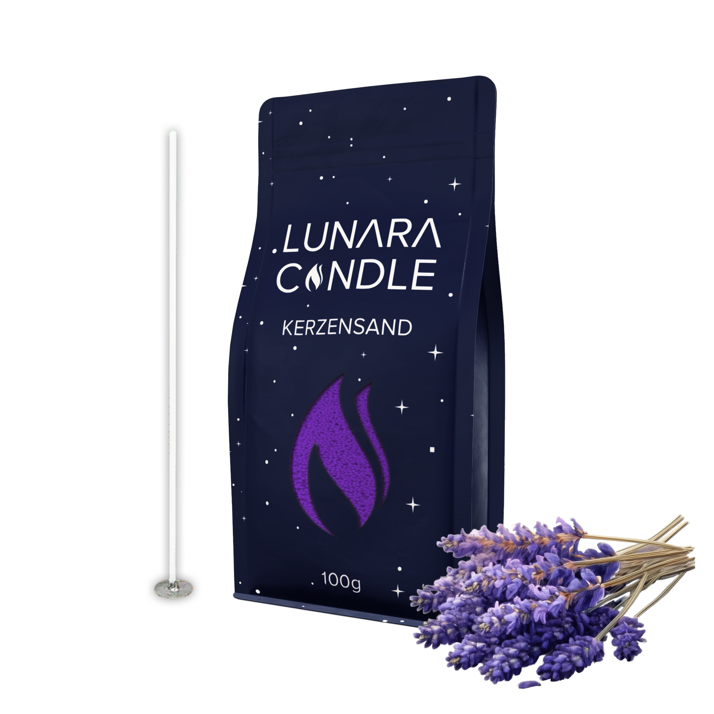 Kerzensand - Lavendel 100g Probe