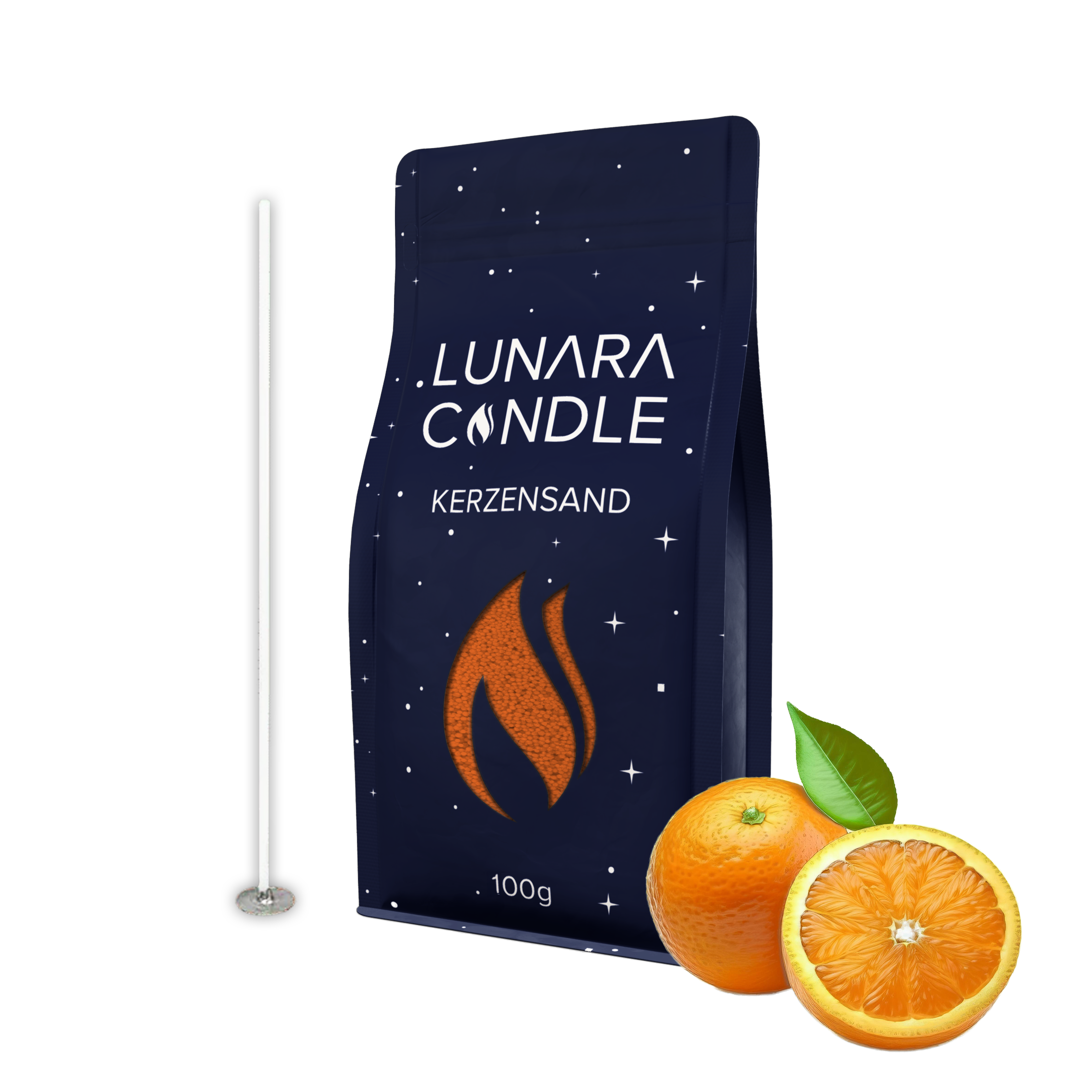 Kerzensand - Orange 100g Probe
