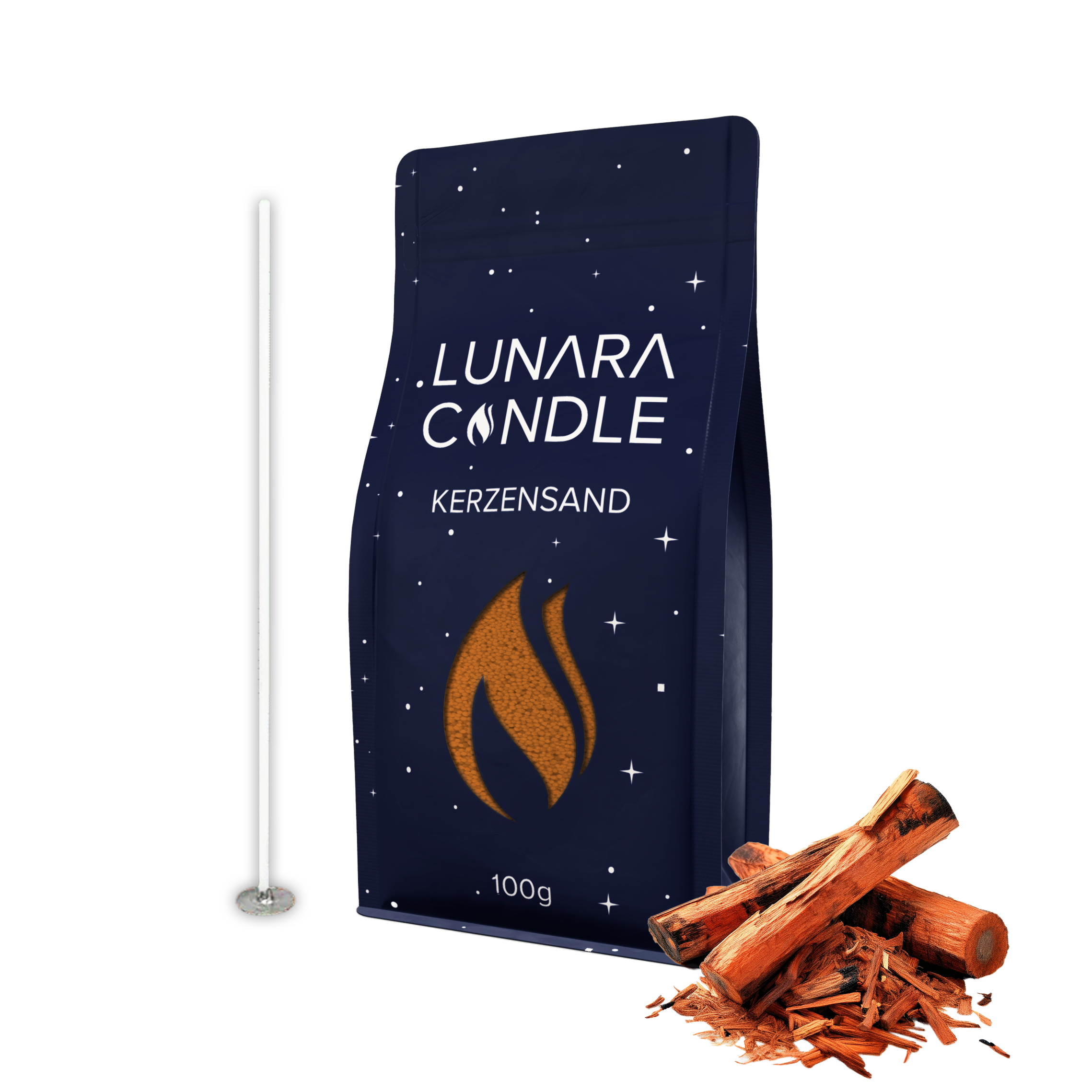 Kerzensand - Sandelholz 100g Probe